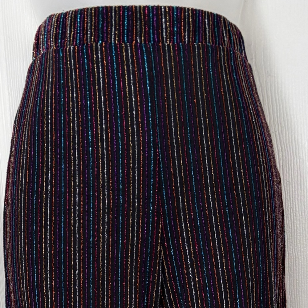 REVOLVE House of Harlow 1960 Lora Pants in Noir Flare Metalic Stripes size Small - Picture 7 of 13